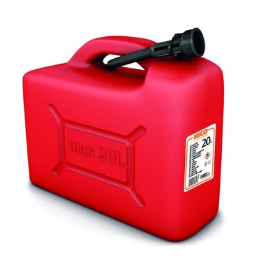 Канистра для топлива HICO пластиковая с лейкой, красная 20 л (Польша) (HICO ) фото
