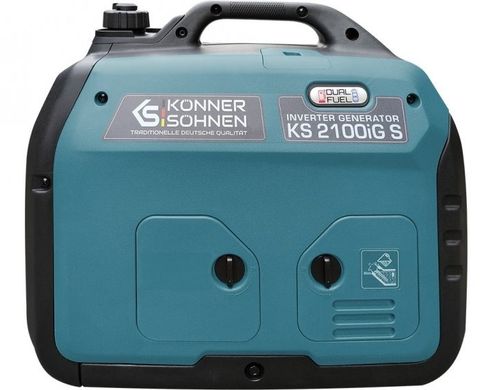 Инверторный двухтопливный генератор Konner&Sohnen KS 2100iG S (KS2100iGS) фото
