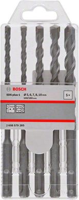 Набор буров Bosch SDS Plus-1 5/6/7/8/10*160 мм (2608579285) фото