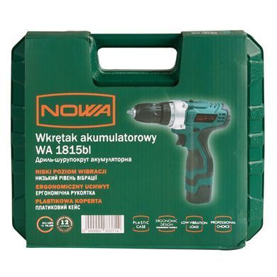Аккумуляторный шуруповерт Nowa WA1815BL (k83371N) фото