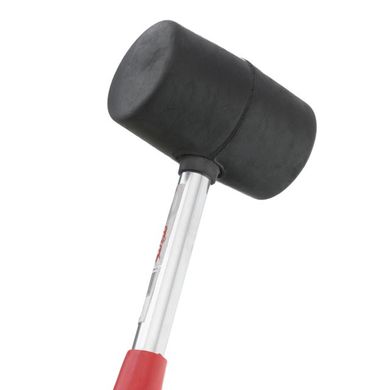 Киянка гумова 340 г, 55 мм, чорна гума, металева ручка INTERTOOL HT-0229 (HT-0229) фото