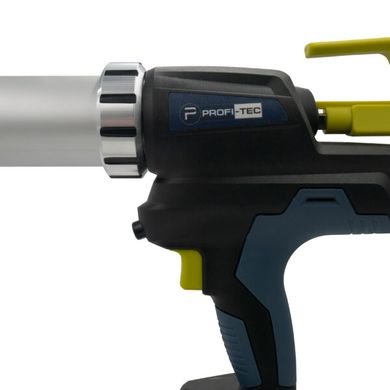 Аккумуляторный пистолет для герметика PROFI-TEC PCG20BL (2акум.20В 5Аг/зарядний/кейс)  (pt5950) фото