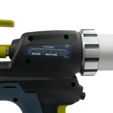 Акумуляторний пістолет для герметика PROFI-TEC PCG20BL (2акум.20В 5Аг/зарядний/кейс)  (pt5950) фото
