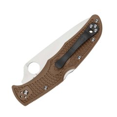 Нож складний Spyderco Endura 4 FRN Flat Ground коричневий (C10FPBN)