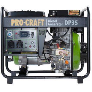 Дизельний генератор для дому та дачі Procraft DP35 UNIVERSAL (p035100) фото
