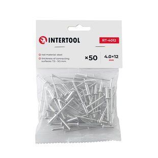 Заклепка алюминиевая, 4,0&times;12 мм, 50 шт. INTERTOOL RT-4012 (RT-4012) фото