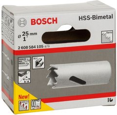 Биметаллическая коронка Bosch HSS-Bimetall, 25 мм, 1ʺ (2608584105) фото