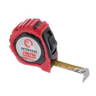 Рулетка з фіксатором 3м*16мм "Магніт" INTERTOOL MT-0503 (MT-0503) фото