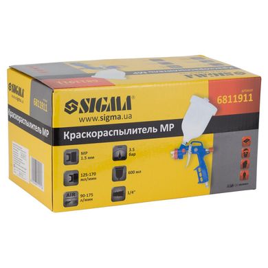 Краскопульт пневматический MP SIGMA Ø 1.5 мм (пласт) (6811911) (6811911) фото