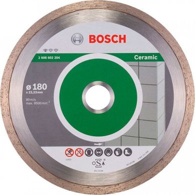 Алмазний диск Bosch Professional for Ceramic, 180 * 22,23 * 1,6 мм (2608602204) фото
