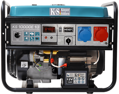 Бензиновий генератор Konner & Sohnen KS 10000E 1/3 (KS10000E-1/3) фото