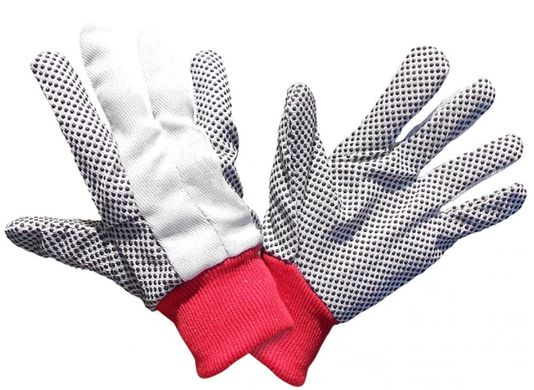 Перчатки защитные Vulkan SFG40044, белые, ПВХ точки (XL) (ukr870410) фото