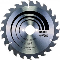 Пильный диск по дереву Bosch Optiline Wood 190*2,0*30 мм (2608641185) фото