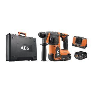 Акумуляторний перфоратор AEG BBH 18BL2-502C SDS-Plus (18 В, 2&times;5 Аг, 2,5 Дж) (t99113073) фото