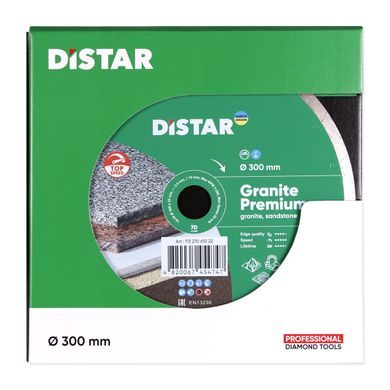 Круг алмазний відрізний DiStar 1A1R 300x2,4x10x32 Granite Premium (11327061022) фото