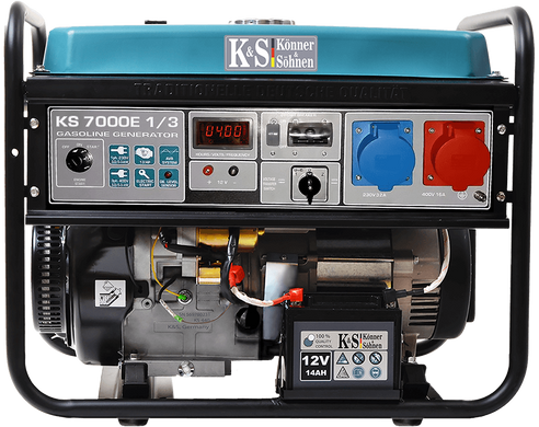 Бензиновий генератор Konner & Sohnen KS 7000E-1/3 (KS7000E-1/3) фото