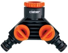 Розподілювач Claber 1/2"-3/4"В вихід 2-х канальний адаптер конектора Y (ukr82004) фото