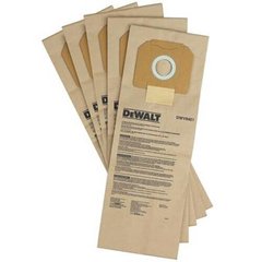 Мешки одноразовые бумажные для пылесоса DWV902L DeWALT DWV9401 (DWV9401) фото