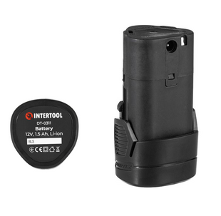 Акумулятор INTERTOOL DT-0311 (12 В, Li-Ion, 1.5 Аг) для дриля-шурупокрута DT-0310/DT-0314 (DT-0311) фото