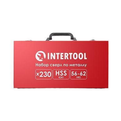 Набір свердел HSS 230 од. в металевому кейсі INTERTOOL SD-0309 (SD-0309) фото