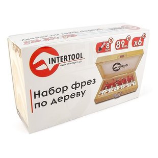 Набор фрез по дереву 6 ед. INTERTOOL HT-0072 (HT-0072) фото