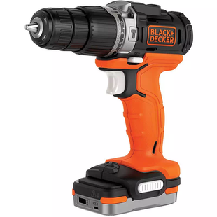 Дрель-шуруповерт аккумуляторная бесщёточная ударная BLACK+DECKER BDCHD12S1 (BDCHD12S1) фото