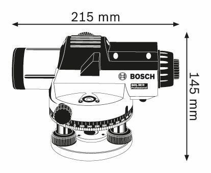 Оптичний нівелір Bosch GOL 20 D + BT 160 + GR 500 (601068402) фото