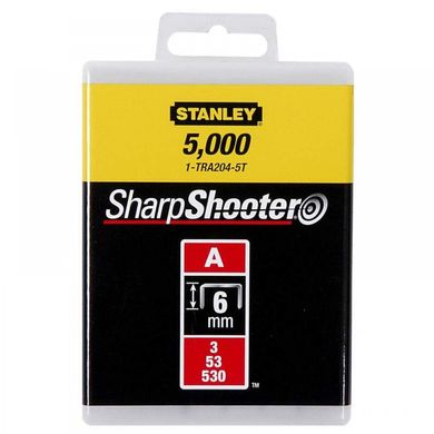 Скоби тип А висотою 4 мм, для степлера ручного Light Duty, в упаковці 1000 шт STANLEY 1-TRA202T (1-TRA202T) фото