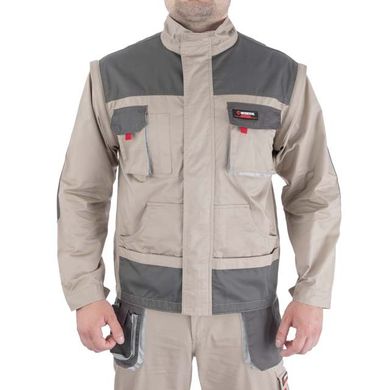 Куртка рабочая 2 в 1, 100 % хлопок, плотность 180 г/м2, L INTERTOOL SP-3033 (SP-3033) фото