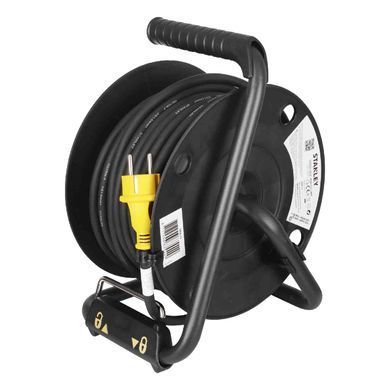 Подовжувач на котушці STANLEY SXCR-111 (20 м, 4 розетки, IP44) (SXCR-111) фото