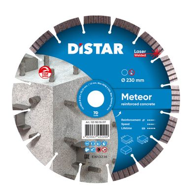 Круг алмазный отрезной DiStar 1A1RSS/C3-W 230x2,6/1,8x12x22,23-16 Meteor (12315055017) фото