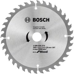 Пильный диск Bosch Eco for Wood 160*2,2/1,4*20 мм (2608644374) фото
