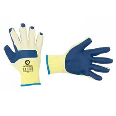 Перчатки рабочие стекольщика ( каменщика ) синие трикотажные с латексным покрытием INTERTOOL SP-0003 (SP-0003) фото
