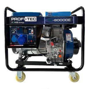 Дизельный генератор для дома PROFI-TEC PE-8000DE (8.5 кВт, электростартер) (pt4766) фото