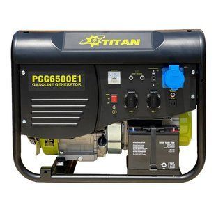 Генератор бензиновый 5.5 кВт с AVR и электрозапуском AVR Titan PGG 6500E1 (t90114169) фото