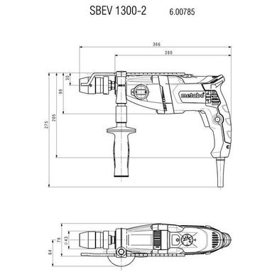 Ударная дрель Metabo SBEV 1300-2 (600785500) фото