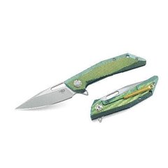 Нiж складний Bestech Knife SHRAPNEL Green and Gold BT1802B (BT1802B) фото