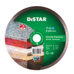 Круг алмазний відрізний DiStar 1A1R 200x1,7x10x25,4 Granite Premium (11320061015) фото