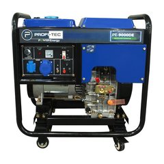 Дизельный генератор для дома PROFI-TEC PE-9000DE (9.0 кВт, электростартер) (pt5190) фото