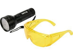 Фонарь ультрафиолетовый на батарейках с очками YATO YT-08581 (51 LED, 395 нм) (YT-08581) фото