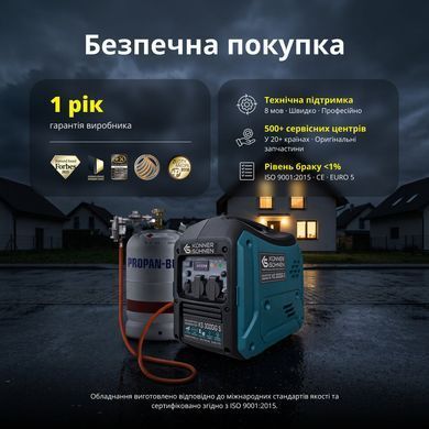 Инверторный двухтопливный генератор Konner&Sohnen KS 3000iG S (KS3000iGS) фото