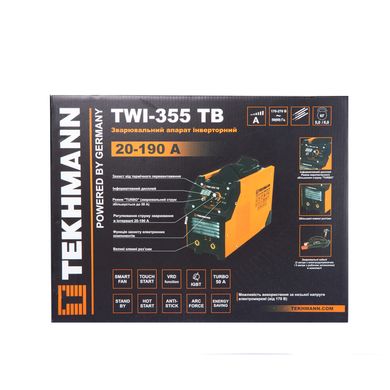 Зварювальний інвертор Tekhmann TWI-355 TB (847861) фото