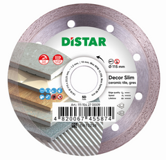 Алмазний відрізний диск Distar Decor Slim 115x22.2 (11115427009) (11115427009) фото