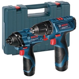 Набор аккумуляторного инструмента BOSCH 06019G8023 (GDR120-Li/GSR120-Li/2акум.12В 2Аг/зарядка/кейс) (06019G8023) фото