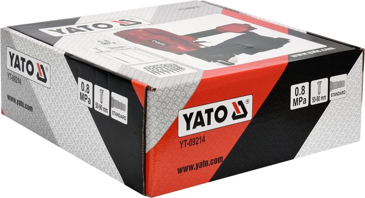 Пістолет цвяхів пневматичний барабанний YATO (YT-09214) фото