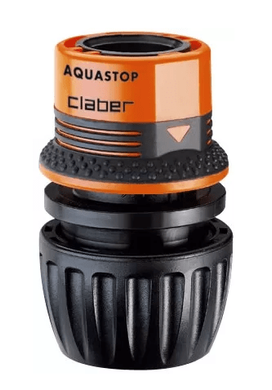Конектор Claber 1/2"-3/4" аквастоп  для поливального шлангу, Ergogrip (ukr79703) фото