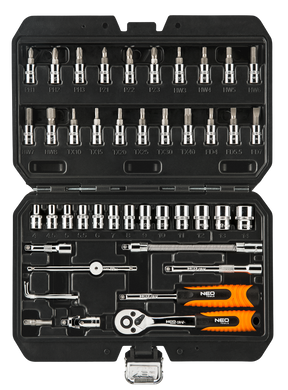 Набір інструментів Neo Tools, 46 од., 1/4 CrV (08-660) фото