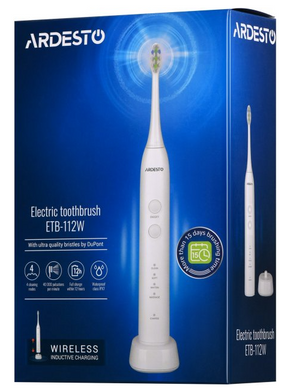 Електрична зубна щітка Ardesto ETB-112W (ETB-112W) фото
