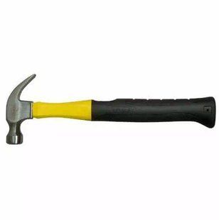 Молоток Yellow Fibreglass Curve Claw с весом головки 200 г, с загнутым гвоздодером. STANLEY 1-51-112 (1-51-112) фото