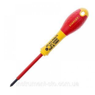 Отвертка электрика FatMax VDE 1000V изолированная с жалом под шлиц Ph0 длиной 75 мм STANLEY 0-65-414 (0-65-414) фото